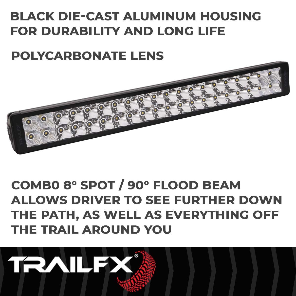 TrailFX DRS 40X3W 20" LED Light Bar Flood/Spot Combo - 20DRSCM