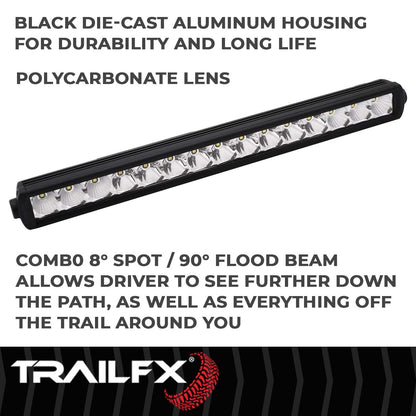 TrailFX SRS 15X5W 20" LED Light Bar Flood/Spot Combo - 20SRSCM