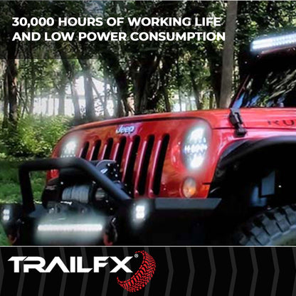 TrailFX Black Pod 4X5W LED Cube Light Flush Mount Flood Single - 2X2CFFMB