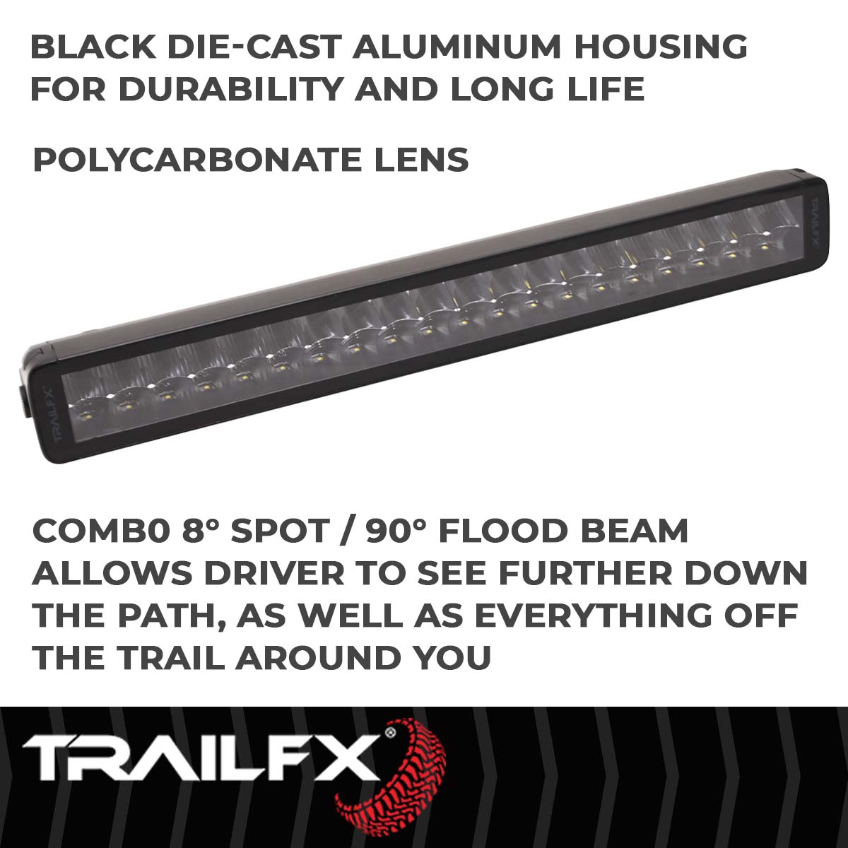 TrailFX DRS 60X5W 30" LED Light Bar Flood/Spot Combo - 30DRSCMB