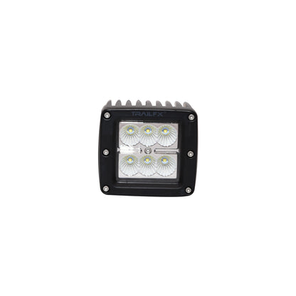 TrailFX 3X2 Square 6X3W LED Cube Light Flood Pair - 3X2CFPR