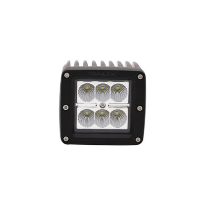 TrailFX 3X2 Square 6X3W LED Cube Light Flood Single - 3X2CF