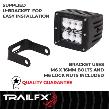 TrailFX 3X2 Square 6X3W LED Cube Light Flood Single - 3X2CF