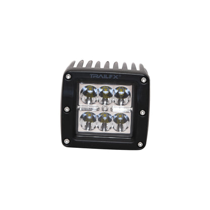 TrailFX 3X2 Square 6X3W LED Cube Light Spot Pair - 3X2CSPPR