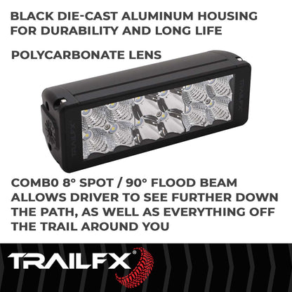 TrailFX DRS 12X1.5W 7" LED Light Bar Flood/Spot Combo - 6DRSCM
