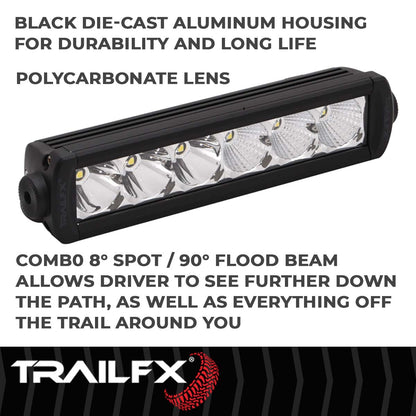 TrailFX SRS 6X5W 9" LED Light Bar Flood/Spot Combo - 9SRSCM