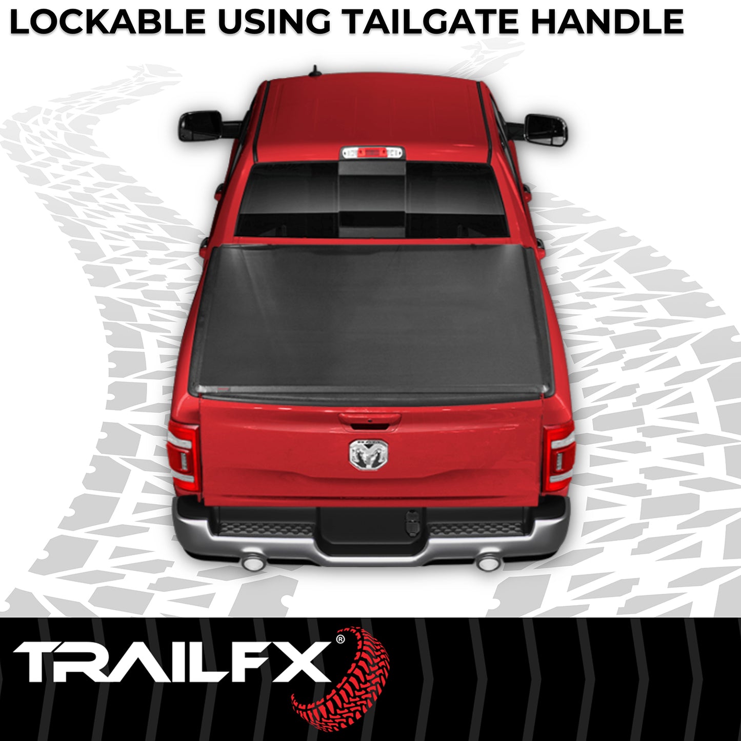 TrailFX Soft Folding Tonneau Cover For Ram 1500/1500 Classic 5.5' - TFX2001