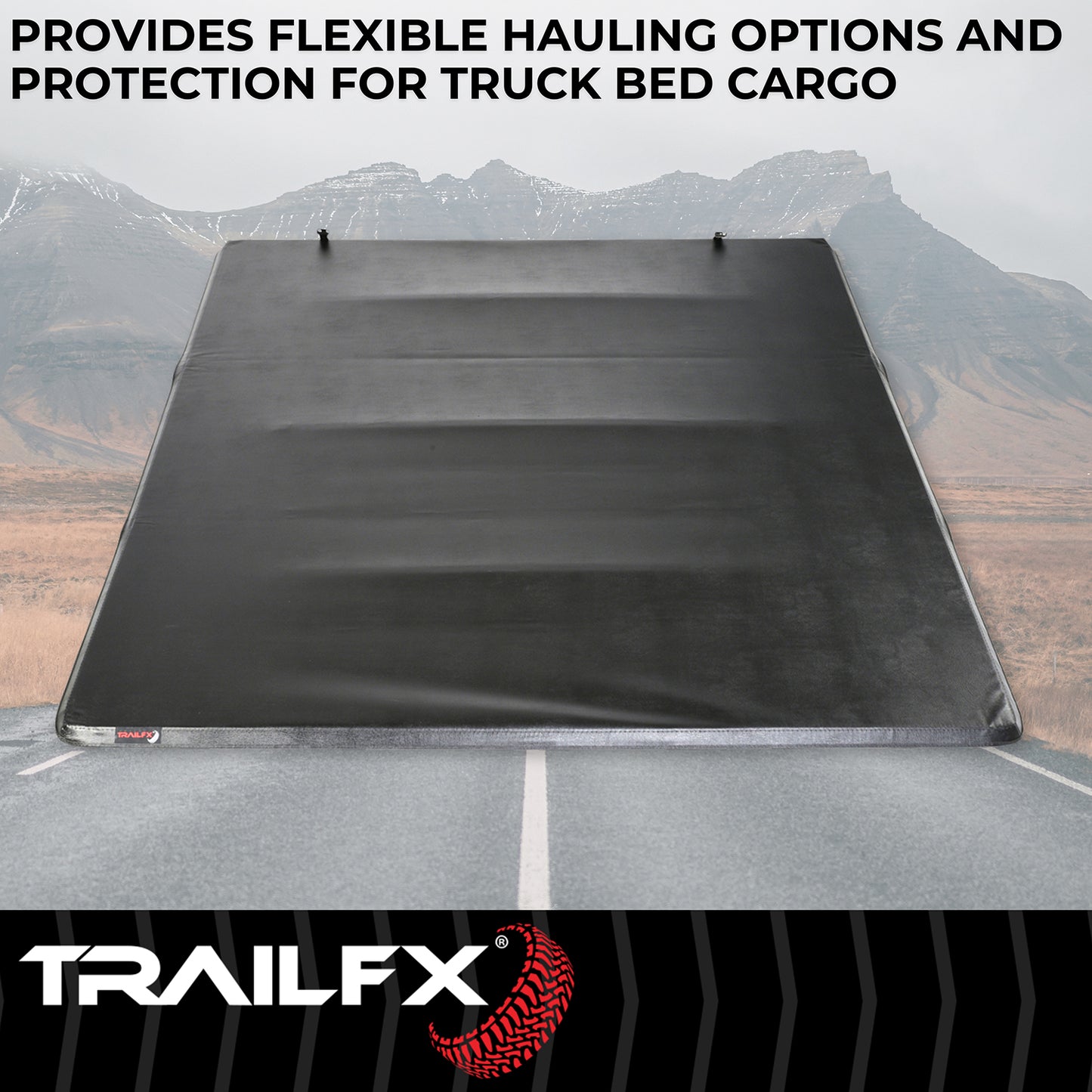 TrailFX Soft Folding Tonneau Cover For Ram 1500/1500 Classic 8' - TFX2003