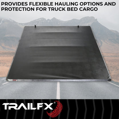 TrailFX Soft Folding Tonneau Cover For Ram 1500/1500 Classic 8' - TFX2003