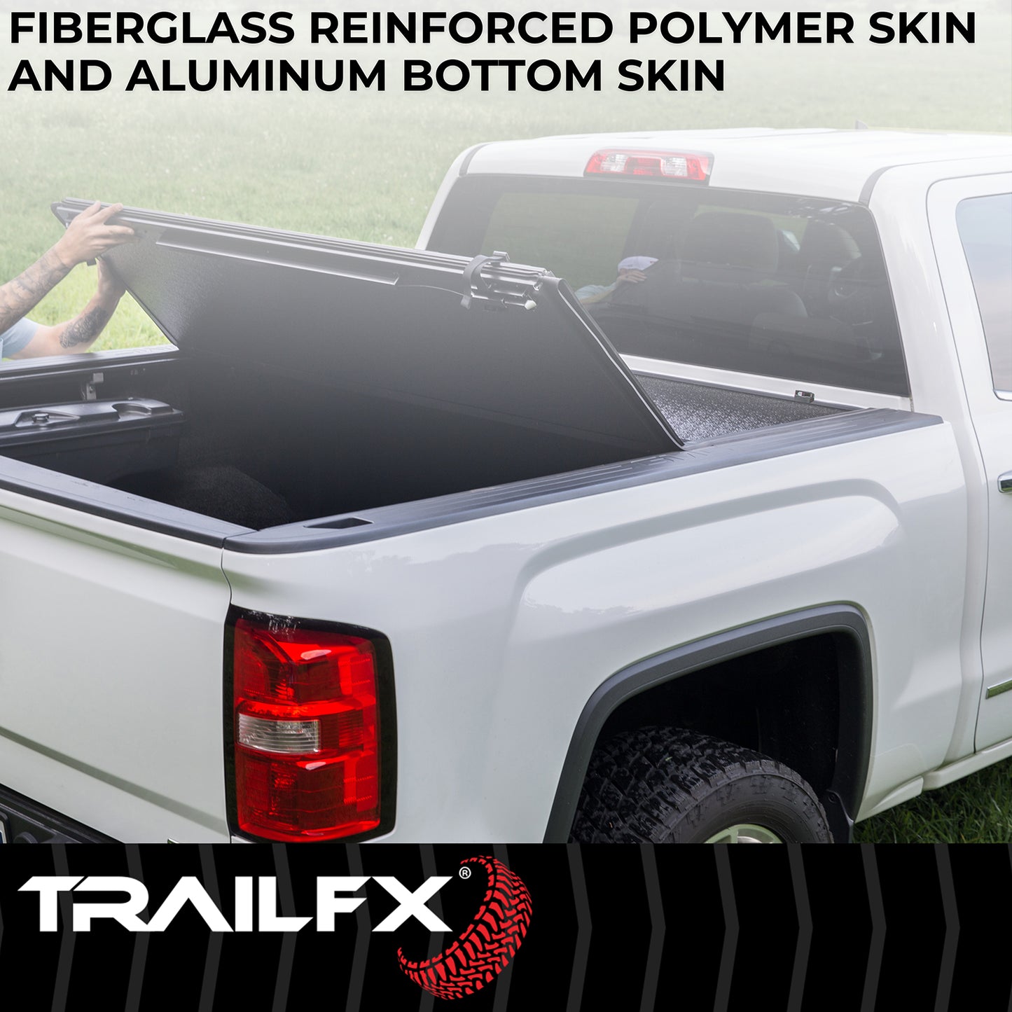 TrailFX Hard Folding Tonneau Cover For Ram 1500 6.5' - TFX2524