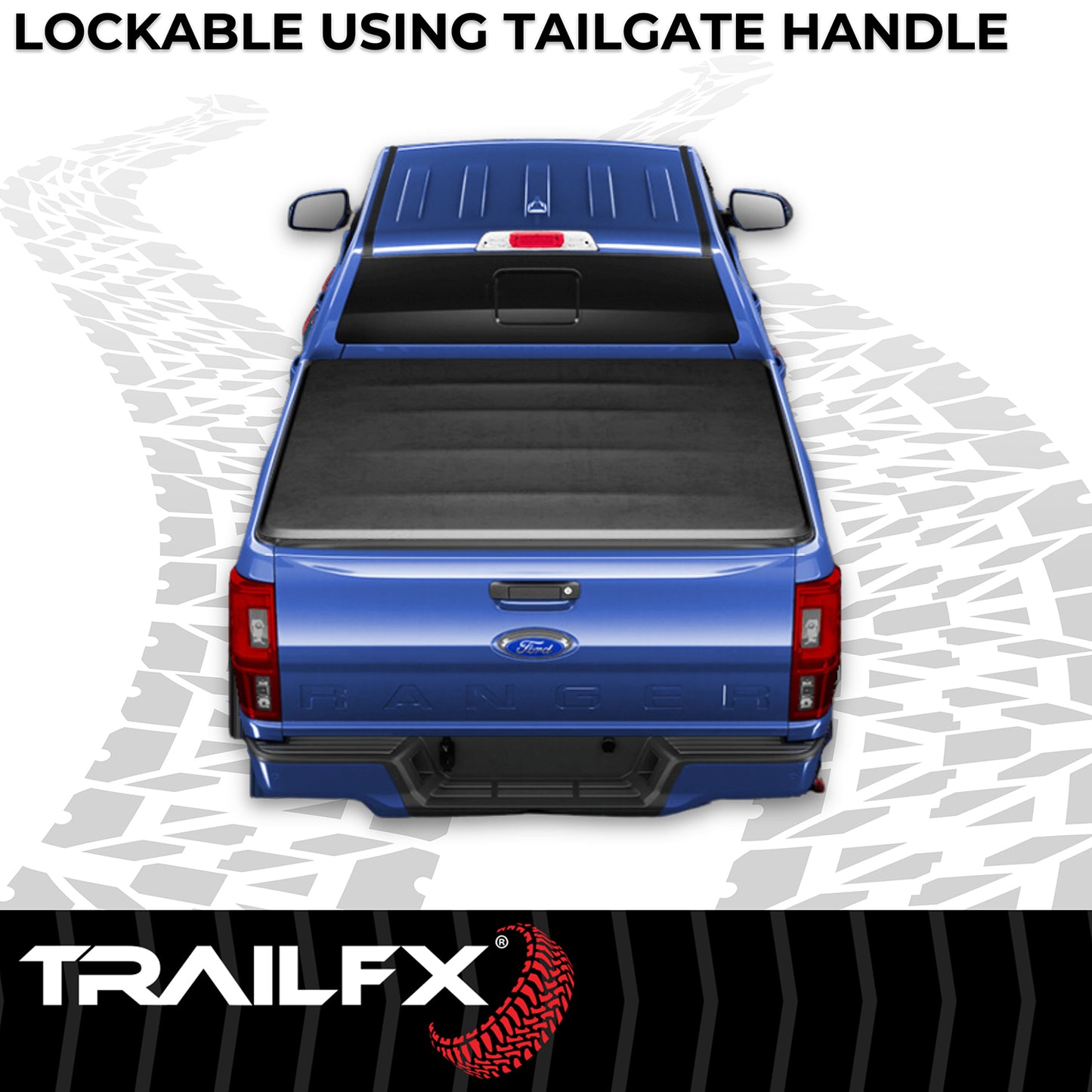 TrailFX Soft Folding Tonneau Cover For Ford Ranger 5' - TFX3317