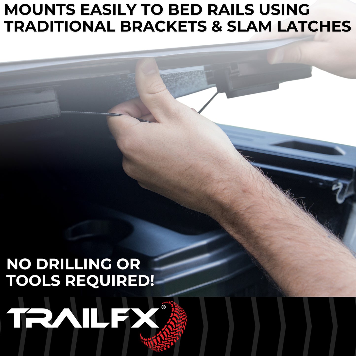 TrailFX Hard Folding Tonneau Cover For Ford F-150 5.5' - TFX3524