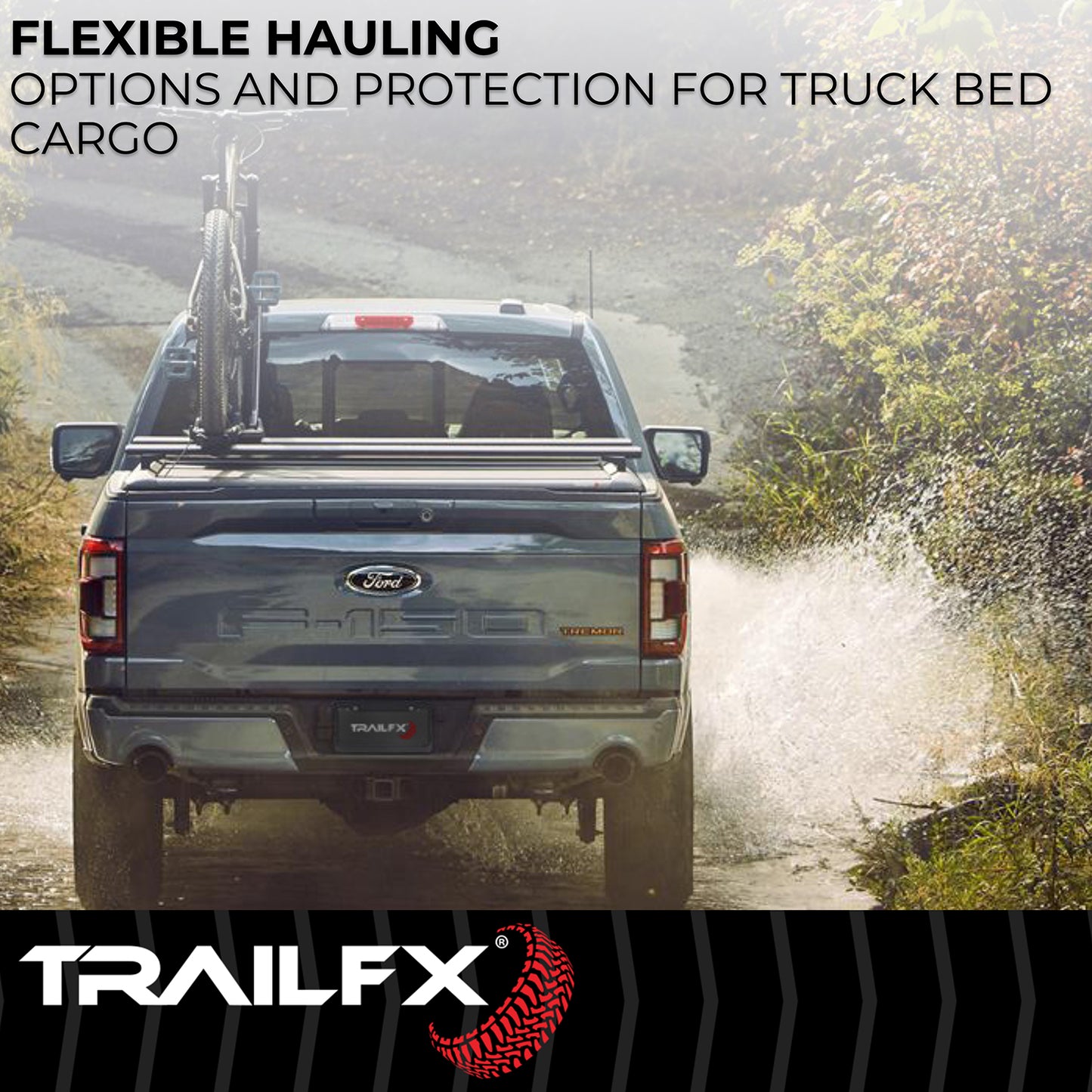 TrailFX RC1 Retractable Tonneau Cover For Ford F-150 6.5' - TFX6004