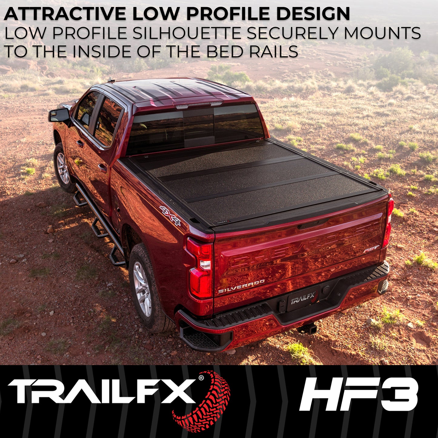 TrailFX Hard Folding Tonneau Cover For Ford Ranger 5' - TFX8003
