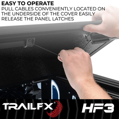 TrailFX Hard Folding Tonneau Cover For Toyota Tundra 6.5' - TFX8016