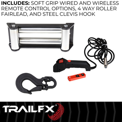 TrailFX Reflex 2.0 Steel Cable Winch 9500 Lb - WR295B