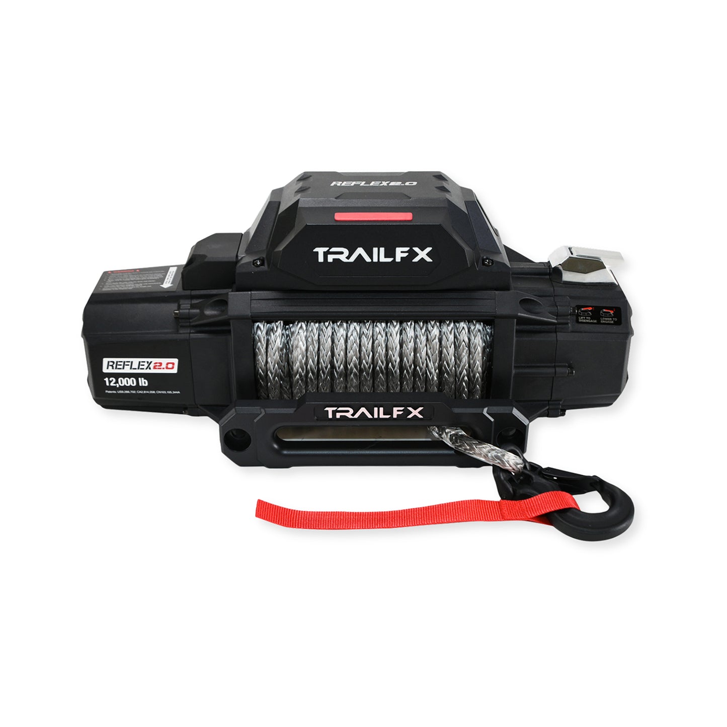 TrailFX Reflex 2.0 Synthetic Rope Winch 12000 Lb - WRS212B
