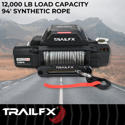 TrailFX Reflex 2.0 Synthetic Rope Winch 12000 Lb - WRS212B