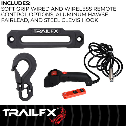 TrailFX Reflex 2.0 Synthetic Rope Winch 12000 Lb - WRS212B