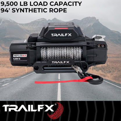 TrailFX Reflex 2.0 Synthetic Rope Winch 9500 Lb - WRS295B