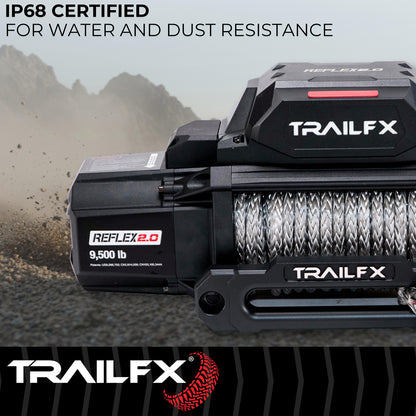 TrailFX Reflex 2.0 Synthetic Rope Winch 9500 Lb - WRS295B
