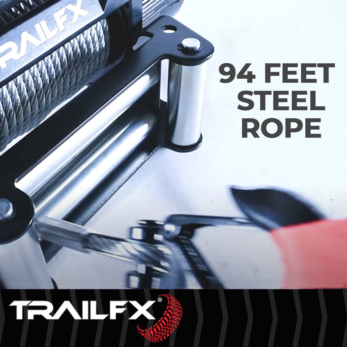TrailFX Reflex 2.0 Steel Cable Winch 9500 Lb - WXV95B