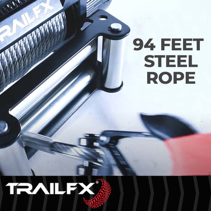 TrailFX Reflex 2.0 Steel Cable Winch 9500 Lb - WXV95B