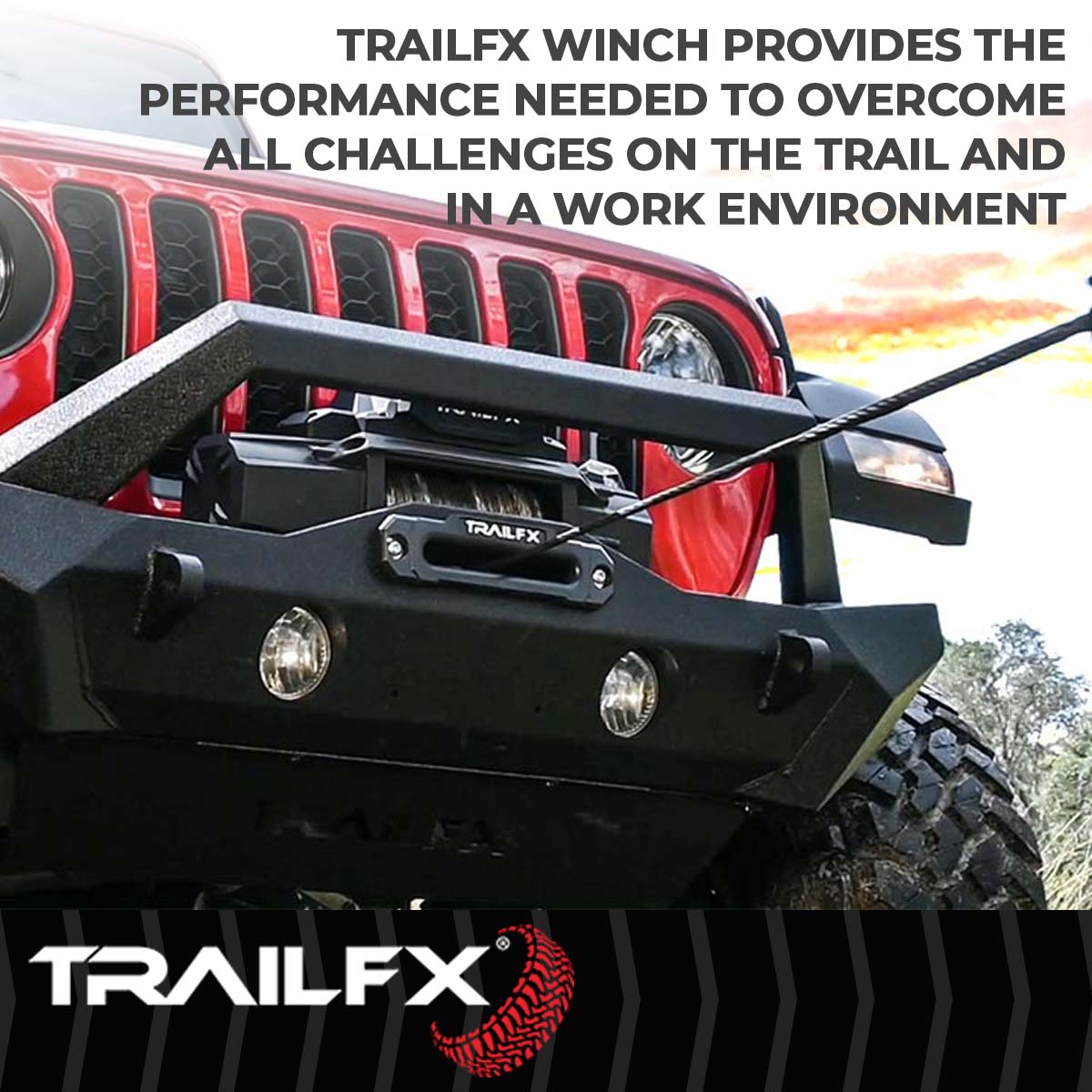 TrailFX Reflex 2.0 Steel Cable Winch 9500 Lb - WXV95B