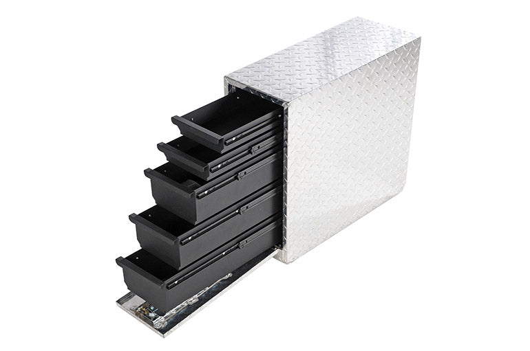 Dee Zee Tool Box - Wheel Well Box With Drawers (Aluminum)