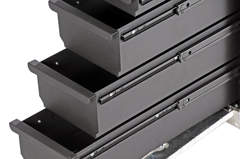 Dee Zee Tool Box - Wheel Well Box With Drawers (Aluminum)