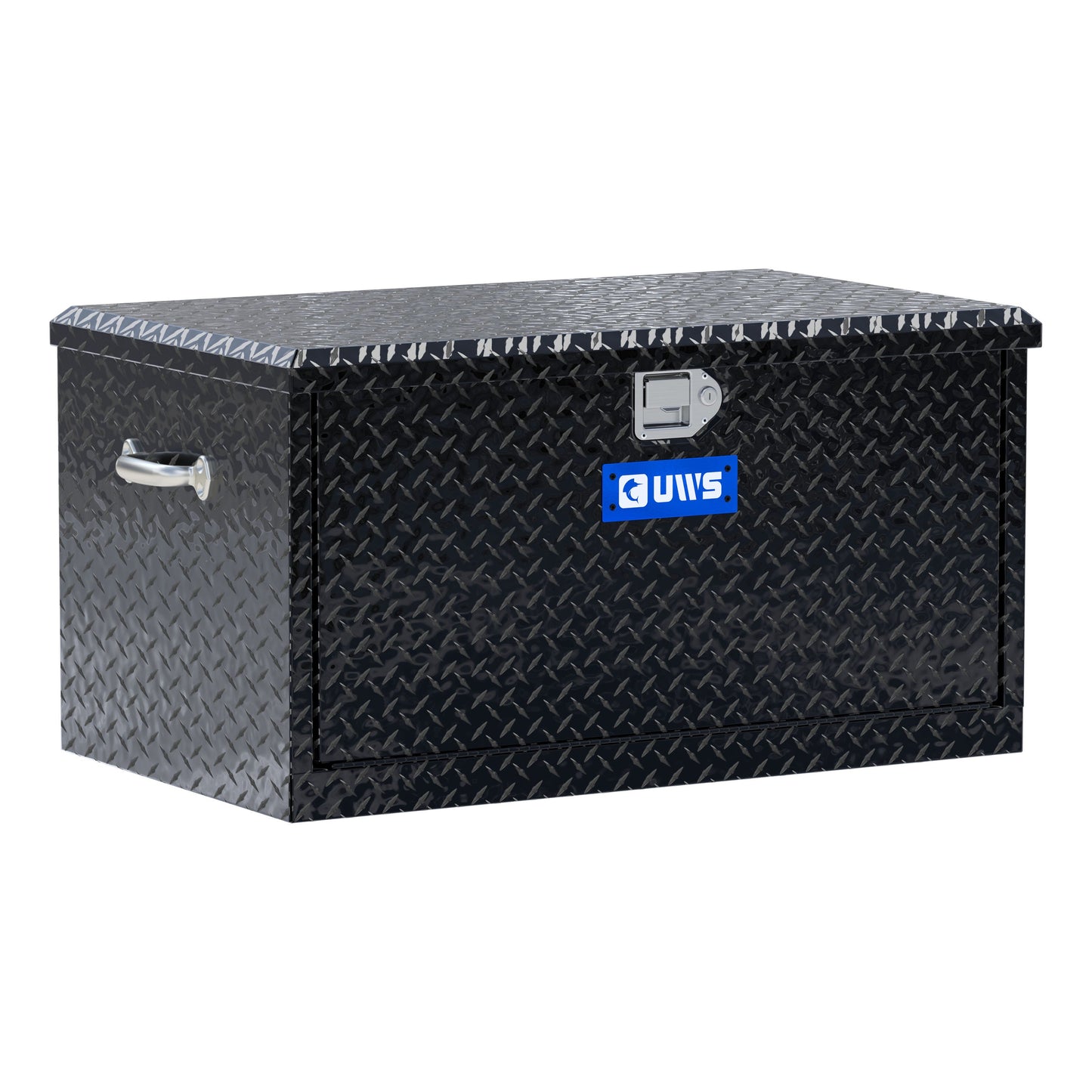 UWS 38-in Utility Chest Box with Drawers Gloss Black Aluminum - TBC-38-DS-BLK