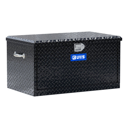 UWS 38-in Utility Chest Box with Drawers Gloss Black Aluminum - TBC-38-DS-BLK