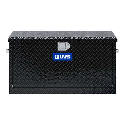 UWS 38-in Utility Chest Box with Drawers Gloss Black Aluminum - TBC-38-DS-BLK