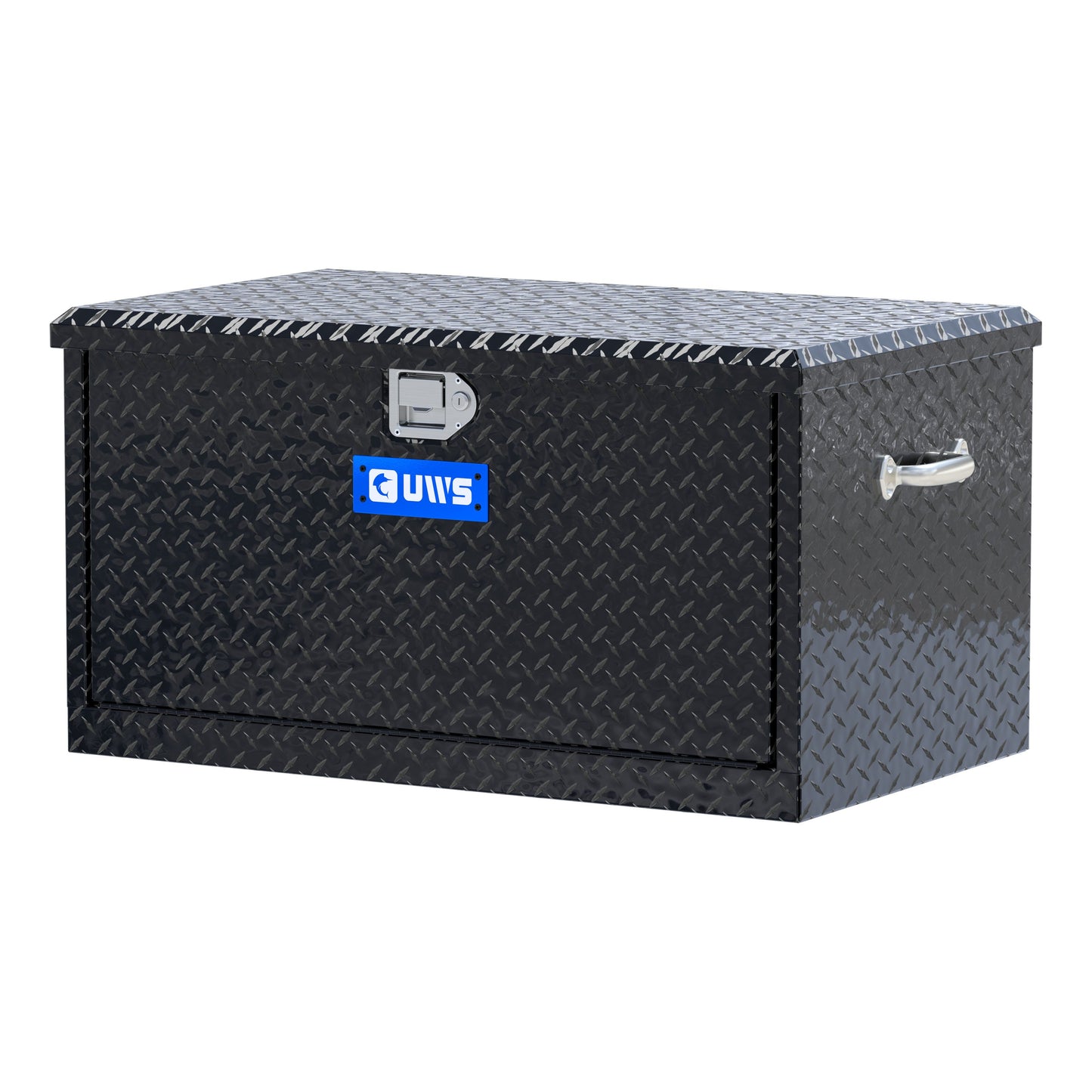 UWS 38-in Utility Chest Box with Drawers Gloss Black Aluminum - TBC-38-DS-BLK