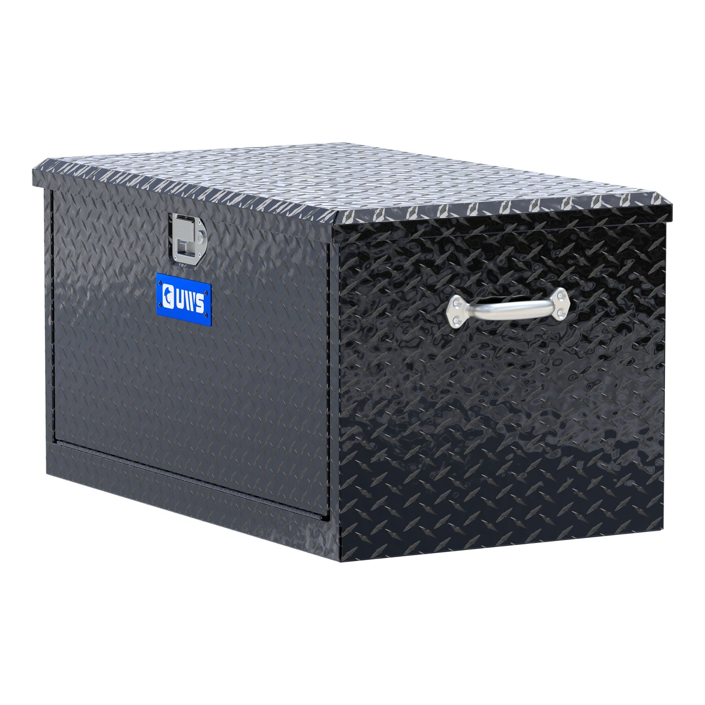 UWS 38-in Utility Chest Box with Drawers Gloss Black Aluminum - TBC-38-DS-BLK