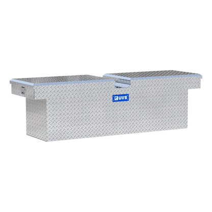 UWS Crossover Tool Box - 69-in - Standard Profile - Double Lid - Deep Tub - Bright Aluminum - TBD-69