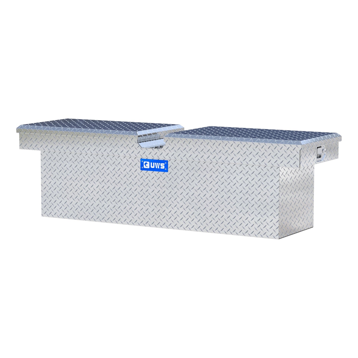 UWS Crossover Tool Box - 69-in - Standard Profile - Double Lid - Deep Tub - Bright Aluminum - TBD-69