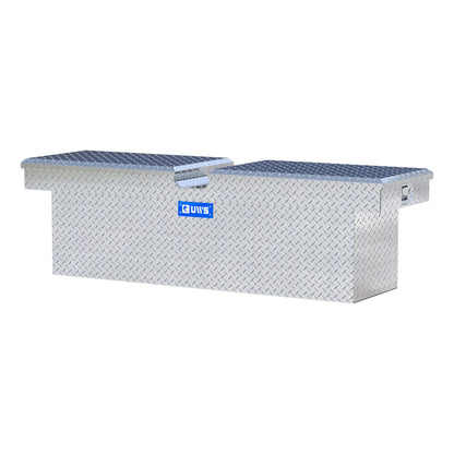 UWS Crossover Tool Box - 69-in - Standard Profile - Double Lid - Deep Tub - Bright Aluminum - TBD-69