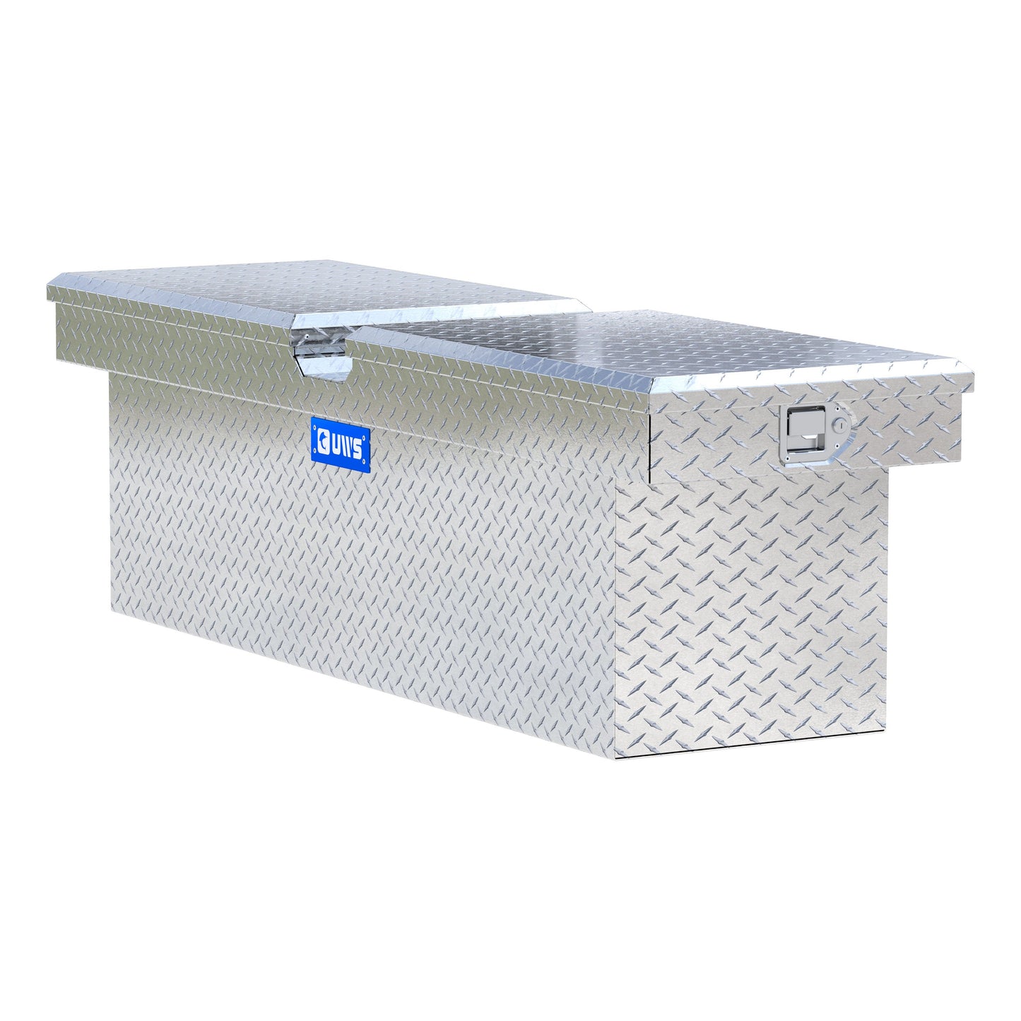 UWS Crossover Tool Box - 69-in - Standard Profile - Double Lid - Deep Tub - Bright Aluminum - TBD-69