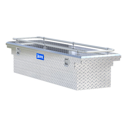 UWS Crossover Tool Box - 69-in - Low Profile - Single Lid - With Rail - Standard Tub - Bright Aluminum - TBS-69-LP-R