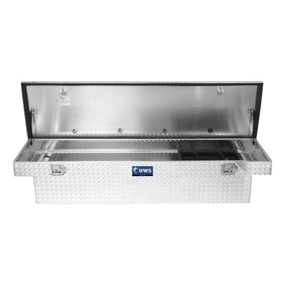 UWS Crossover Tool Box - 72-in - Standard Profile - Single Lid - Standard Extra-Wide Tub - Bright Aluminum - TBS-72-LBTA