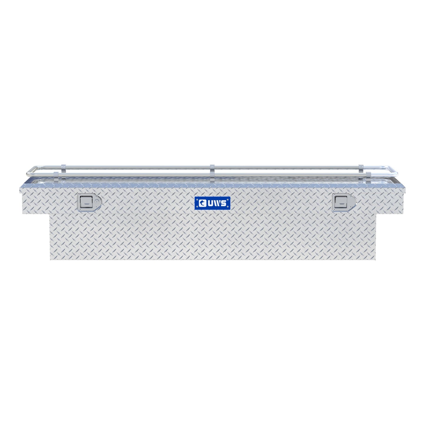 UWS Crossover Tool Box - 72-in - Standard Profile - Single Lid - With Rail - Standard Tub - Bright Aluminum - TBS-72-R