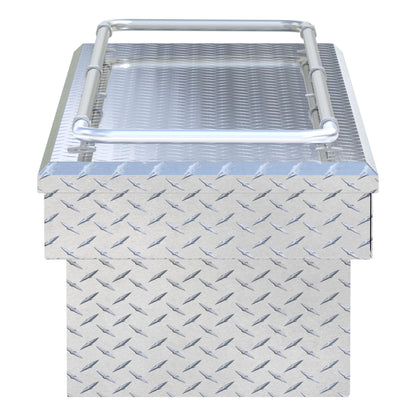 UWS Crossover Tool Box - 72-in - Standard Profile - Single Lid - With Rail - Standard Tub - Bright Aluminum - TBS-72-R
