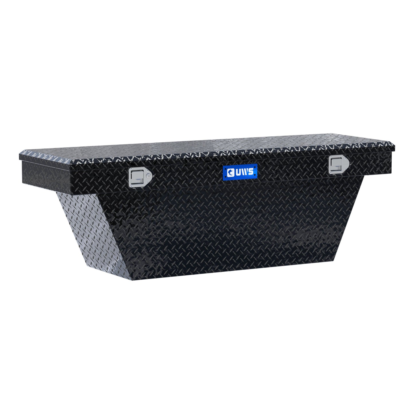 UWS Crossover Tool Box - 63-in - Standard Profile - Single Lid - Deep Angled Tub - Gloss Black - TBSD-63A-BLK