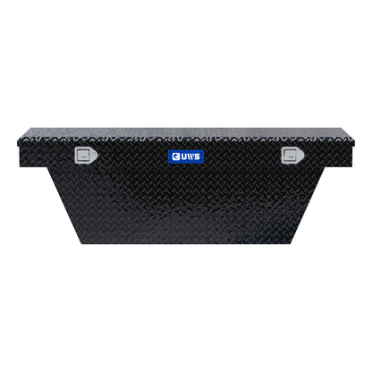 UWS Crossover Tool Box - 63-in - Standard Profile - Single Lid - Deep Angled Tub - Gloss Black - TBSD-63A-BLK