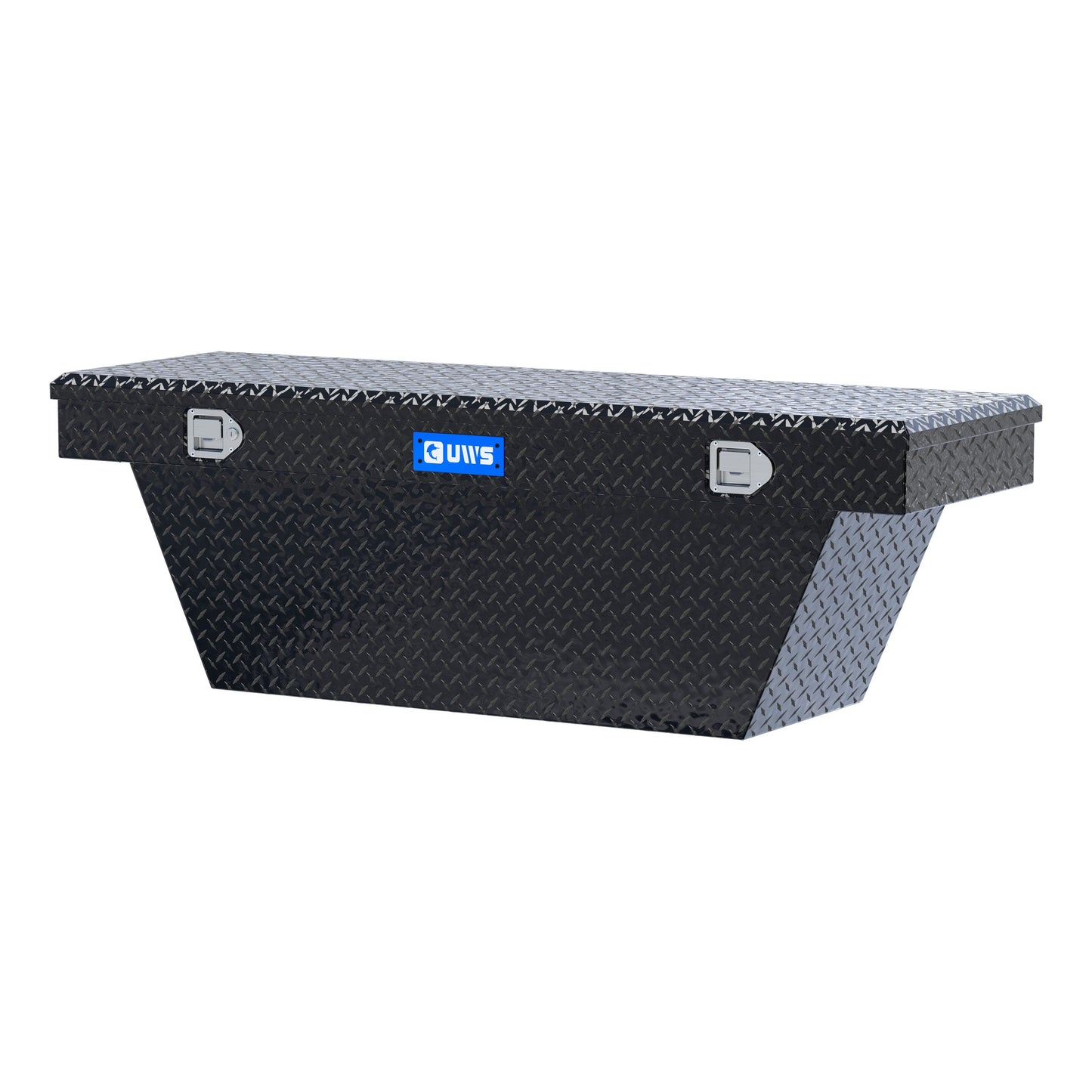UWS Crossover Tool Box - 63-in - Standard Profile - Single Lid - Deep Angled Tub - Gloss Black - TBSD-63A-BLK
