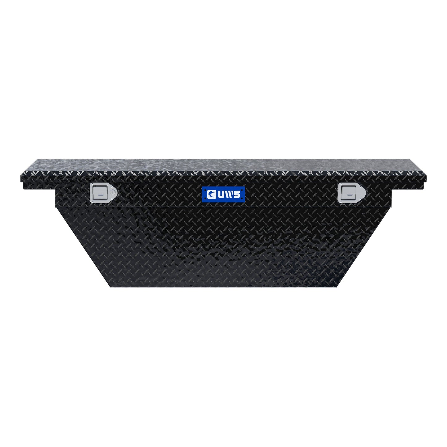 UWS Crossover Tool Box - 63-in - Low Profile - Single Lid - Deep Angled Tub - Gloss Black - TBSD-63A-LP-BLK