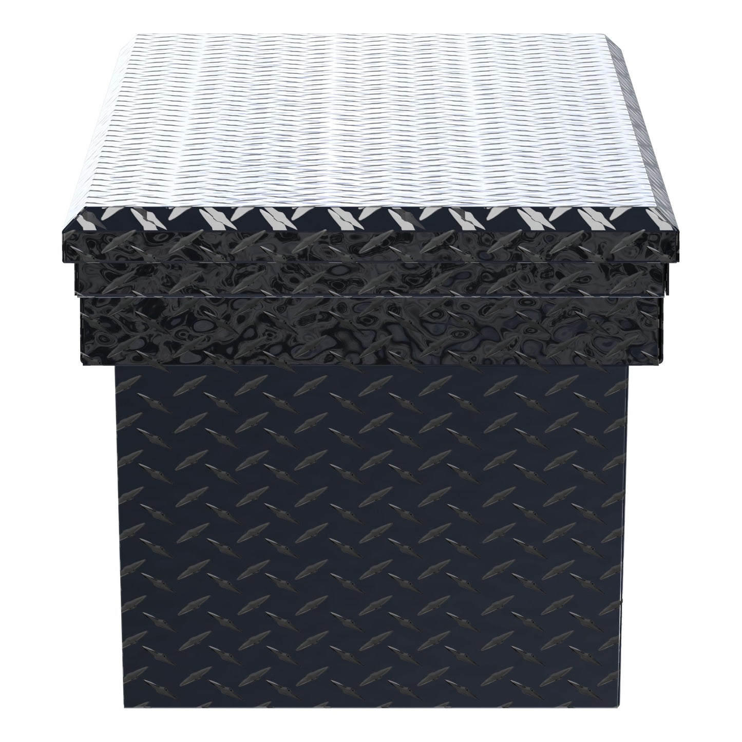 UWS Crossover Tool Box - 63-in - Low Profile - Single Lid - Deep Angled Tub - Gloss Black - TBSD-63A-LP-BLK