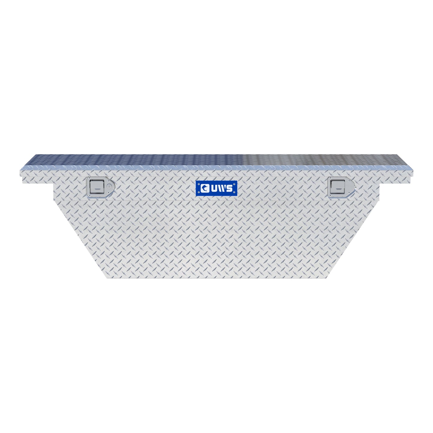 UWS Crossover Tool Box - 63-in - Low Profile - Single Lid - Deep Angled Tub - Bright Aluminum - TBSD-63A-LP