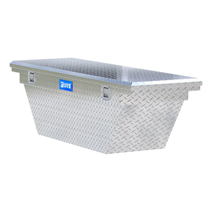 UWS Crossover Tool Box - 63-in - Low Profile - Single Lid - Deep Angled Tub - Bright Aluminum - TBSD-63A-LP
